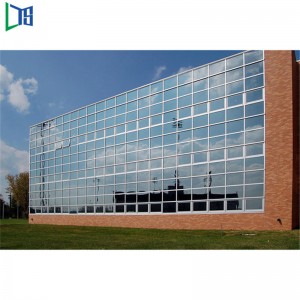 Foshan Τιμή Κτίριο Υλικό Πρόσοψη Αλουμινίου Επένδυση Σύστημα Γυαλί Αλουμινίου Wall Κουρτίνα